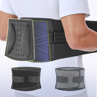 Ceinture de fitness respirante et pressurisée Aolikes avec coussinets épaissis, soutien lombaire doux et confortable, protection de la taille 7898