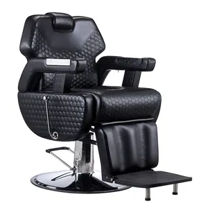 حلاق متجر معدات صالون الشعر الأسود كرسي كرسي حلّاق للرجال للرجل