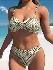 Ensemble de bikini push-up sexy pour femmes, maillot de bain coréen sexy à trois points, élégant pour les vacances d'été - Product Image 5
