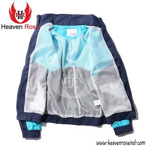 Chaqueta Cortavientos Colorblock al por Mayor, Ligera, Resistente al Agua, con Capucha, Ropa Deportiva para Exteriores para Hombre y Mujer - Product Image 3