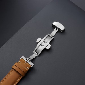 Fast Delivery Crazy Horse Leather Watch <strong>Straps</strong> 14/16/18/20/22/24mm Genuine Leather Watch <strong>Strap</strong> with Butterfly Clasp - Product Image 4