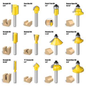 Juego de 12 Piezas de Brocas de Fresado de Carburo para Madera, Herramientas de Carpintería con Mango de 1/4 - Product Image 6