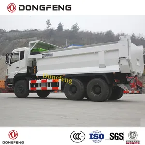 Dongfeng 6x4 LHD 10 ล้อรถดั๊มพ์ 30 ~ 40 ตันความจุ 10 ยางรถดั๊มพ์
