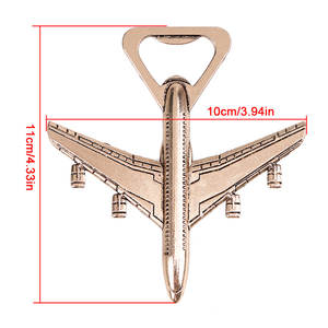 Ouvre-bouteille en métal en forme d'avion Z832 en gros – Ouvre-bouteilles pour Noël, mariages, fêtes, artisanat, outil de cuisine - Product Image 4