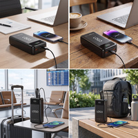 Power Bank Terbaru 30000mAh dengan Layar LCD, Kabel Terintegrasi, Pengisian Cepat, Power Bank & Power Station 20000mAh, Logo Custom