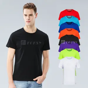 Camiseta de marca de algodón, camiseta de diseñador Uni, camiseta estampada Lisa para impresión