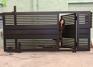 Mooie Automatische Poort Ontwerp Aluminium Elektrische Oprit Poorten Intelligent Glijpoort Mjyt Gate Bedrijf - Product Image 3