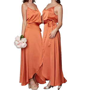 Low Price Two Piece Bridesmaids Dresses Affordable & Made of Satin |  Alibaba.com