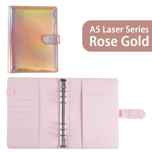 <span class=keywords><strong>Classeur</strong></span> A5 <span class=keywords><strong>pour</strong></span> ordinateur portable Laser Macron couleur boucle à 6 anneaux couverture de <span class=keywords><strong>classeur</strong></span> d'organisation personnelle avec boucle magnétique <span class=keywords><strong>classeur</strong></span> en cuir PU - Product Image 2