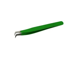 Extensión de pestañas multiojos profesional Pinzas inclinadas de belleza Acero inoxidable con puntas de fibra de volumen redondeado Ceja de pestañas - Product Image 5