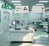 Équipement d'inspection par vision automatique pour marquage laser de cartes PVC IC avec gravure de numéro de série et code QR