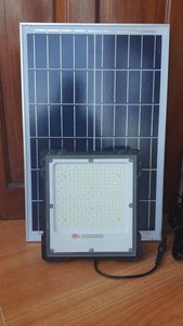 Đèn Led 300W ngoài trời không thấm nước Tấm pin mặt trời đèn pha lạnh Trắng + trắng + đèn công suất cao màu trắng ấm - Product Image 5