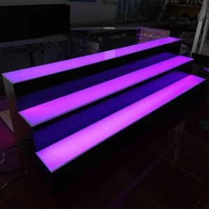 휴대용 맞춤형 아크릴 와인병 진열대(LED 조명 포함) 도매 - Product Image 3