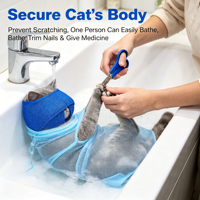 Kit de toilettage et de nettoyage pour animaux de compagnie populaire, muselière fonctionnelle pour chat, outils de toilettage, sac de lavage pour chat, coupe-ongles pour animaux de compagnie