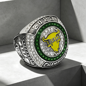 Personalized Made Logo Factory Direct Custom <strong>Name</strong> Multi Function Purple Tigers Championship Rings Karate - Product Image 1