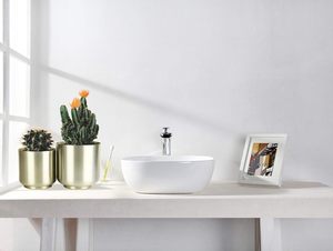 ชุดกระถางต้นไม้กลางแจ้ง/ในร่มทำจากโลหะสีทอง2ชุดพร้อมรูระบายน้ำภาชนะสำหรับปลูกต้นไม้สำหรับใช้ในสวน - Product Image 5