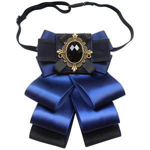 Nœuds papillon <span class=keywords><strong>en</strong></span> gros faits à la main, personnalisés avec <span class=keywords><strong>strass</strong></span>, nœuds papillon noirs pour femmes, nœuds papillon papillon <span class=keywords><strong>en</strong></span> ruban blanc pour hommes, pour fêtes et mariages - Product Image 1