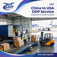 Transitaire Express Chine-USA, Service DDP, Prise en charge UPS, DHL, FedEx