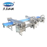 Ensacheuse automatique haute vitesse pour biscuits et cookies en acier inoxydable 304, contrôle par écran tactile PLC, 30-250 sachets/min, ligne de film plastique