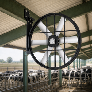 Ventilateur de panneau industriel à moteur PMSM haute capacité de 72 pouces, entraînement direct, économie d'énergie, pour l'extraction des odeurs et le refroidissement des élevages laitiers - Product Image 1