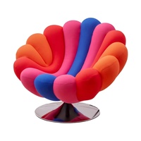 Fauteuil Anémone de Luxe Léger, Style Nord-Américain Moderne, Chaise en Mousse Moulée Intégrée pour Salon, Hôtel, Club, Décoration