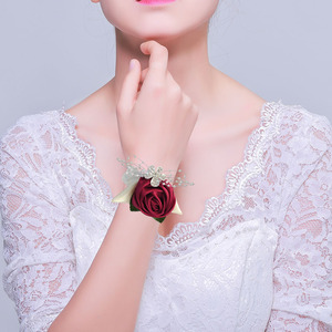 Corpetto creativo transfrontaliero e fiore da polso come <span class=keywords><strong>accessori</strong></span> da sposa per gli <span class=keywords><strong>sposi</strong></span> - Product Image 3