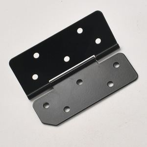 Charnière de meuble en acier au carbone noir, montage en surface, design minimaliste, accessoire pour table pliante, durable - Product Image 3