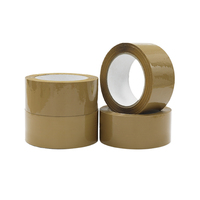 Ruban adhésif transparent simple face en BOPP souple pour carton, 50m, haute adhérence, étanche, faible bruit, acrylique silencieux pour emballage