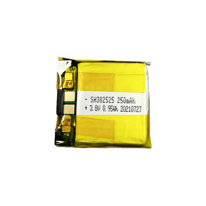 OEM Заводская литиевая Полимерная Упаковка 382525 250 мАч литий-ионный полимерный аккумулятор 3,8 В батарея для Bluetooth-динамика - Product Image 6