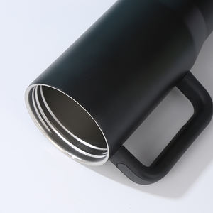 Nuova cannuccia a doppia parete in acciaio inox a prova di fuoriuscita in acciaio inox <span class=keywords><strong>32oz</strong></span> hydro traveler 40oz bicchieri con cannuccia pieghevole - Product Image 5