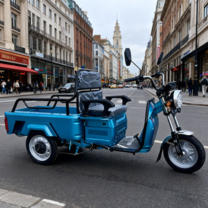 Venta al por mayor <span class=keywords><strong>de</strong></span> motocicletas eléctricas personalizadas <span class=keywords><strong>para</strong></span> adultos, motocicletas <span class=keywords><strong>de</strong></span> <span class=keywords><strong>carga</strong></span> eléctricas <span class=keywords><strong>de</strong></span> 650W, triciclos taxi, camionetas eléctricas <span class=keywords><strong>de</strong></span> plataforma plana - Product Image 4