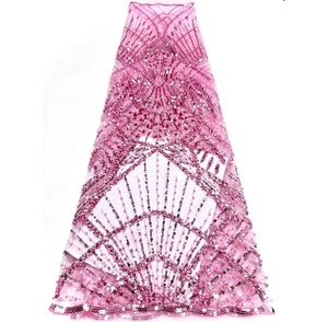 Tela de Encaje con Cuentas de Lujo, Cristal y Pedrería, Diseños de Encaje 2025, Tela Blanca, Vestidos de Encaje Africanos para Mujer, Fiesta - Product Image 5