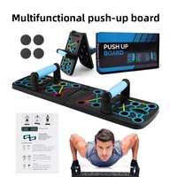 Tabla de Ejercicios Plegable FRS con Código de Colores 15 en 1, Capacidad de Carga de 150 kg, Entrenador de Pecho, Hombros, Espalda, Tríceps, Brazos y Core, Equipo de Gimnasio en Casa