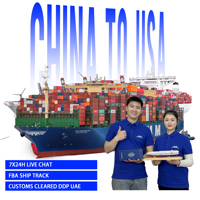 Fournisseur d'entreposage 3PL pour le transport maritime LCL FCL de marchandises de fournitures pour animaux de compagnie et de matériel de jardin, de Chine vers les Émirats arabes unis, avec services DDP DDU, fret maritime porte-à-porte et EXW