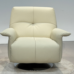 Silla Moderna de Cuero Genuino de Una Plaza de Gran Calidad con Altura Ajustable para Sala de Estar, Oficina en Casa y Uso en Hoteles 70 Una Plaza L - Product Image 5