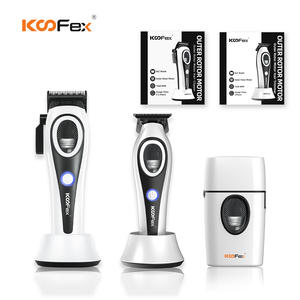 KooFex KF-A02 Kit Professionnel de Tondeuse à Cheveux BLDC à Rotor Externe pour Salon de Coiffure, Zéro Espacement, 3-en-1 : Tondeuse, Tondeuse de Précision et Rasoir - Product Image 1