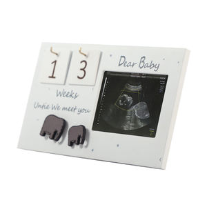 Sonogramme échographie cadre Photo bébé compte à rebours nouveau cadeau Souvenir moderne caractéristiques scène scénique affiche cher bébé échographie - Product Image 1