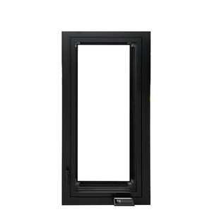 Nfrc nhiệt phá vỡ nhôm an ninh lớn đôi tráng men bên ngoài Crank Khuôn Cửa Sổ Màu đen cho nhà - Product Image 2