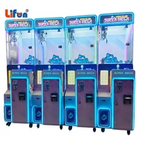 Machine de jeu d'arcade professionnelle 18 pouces Super Mega Claw Skill Crane, attrape-jouets pour cinéma, bar, centre de jeux, kiosque de divertissement