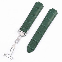 14*9mm 18*11mm 20*12mm Fermoir Déployant Bracelet de Montre en Cuir pour Montre Cartier Bleu Ballon