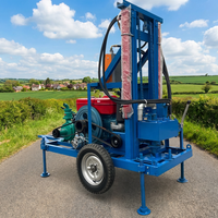 Machine de forage de puits d'eau portable et personnalisable, certifiée CE, vente directe usine, profondeur max. 200m