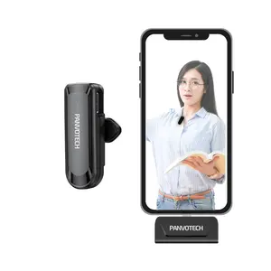 Panvotech Portable Mini 2.4GHz USB Enregistrement Professionnel Sans Fil Clip Revers Lavalier Microphone pour Téléphone