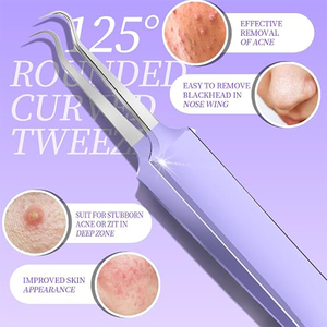 Kit de 7 Piezas de Acero Inoxidable para Eliminar Puntos Negros, Extractor de Espinillas y Comedones, Set de Cuidado Facial con Estuche de Almacenamiento - Product Image 3