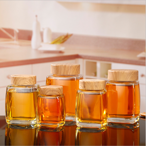 Thủy Tinh Hình Chữ Nhật Chum Mật Ong Với Nắp Kim Loại Mật Ong <span class=keywords><strong>Jar</strong></span> 50Ml 100Ml 180Ml 280Ml 380Ml 500Ml 750Ml Thủy Tinh Mật Ong Lọ - Product Image 2