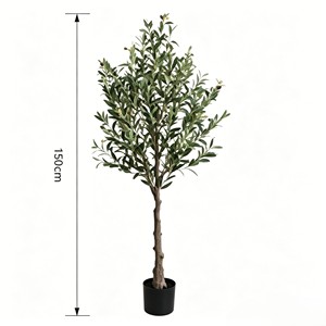 Arbre d'olivier artificiel réaliste en pot, plante artificielle réaliste pour la décoration de la maison, du jardin ou du bureau - Product Image 1