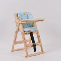 Chaise haute convertible réglable en bois massif, écologique et moderne, modèle 2, idéale pour l'hôpital et la cuisine – Meilleure vente