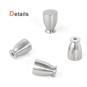 Modern Minimalist Cabinet <strong>Door</strong> Pull Zinc Alloy Handles Silver <strong>Knobs</strong> Furniture Hardware for Drawer Wardrobe Dresser Cupboard - Product Image 5