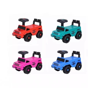 Voiture à pousser pour enfants en plastique, jouet pour bébé avec lumière et musique, voiture à bascule pour bébé avec poignée, conforme à la norme CE EN71 - Product Image 5