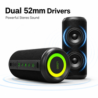 Boîte de son sans fil portable avec logo personnalisé, RGB dynamique lumineux, basses puissantes, pour cadeaux promotionnels d'entreprise