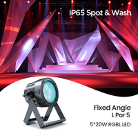 Projecteur LED extérieur L Par 5 IP65 5x20W RGBL avec contrôle DMX512, température de couleur 2700-6500K, résistant à la corrosion du sel, garantie 3 ans